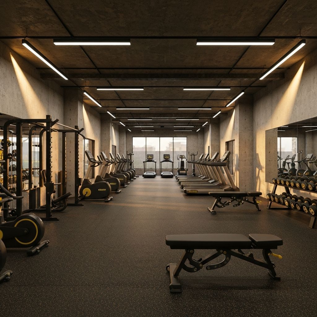 Modern gym interior
